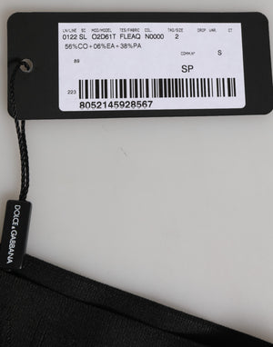 Dolce & Gabbana Black DG Logo Lace High Brief Panty Underwear