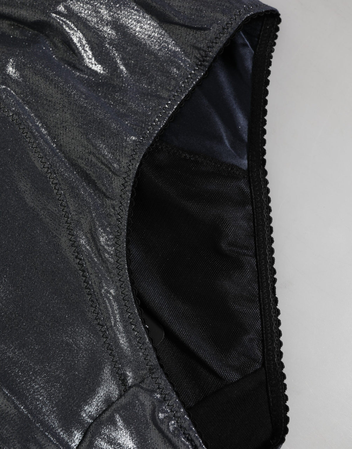 Dolce & Gabbana Gray Silk Stretch Slip Girdle Panty Underwear