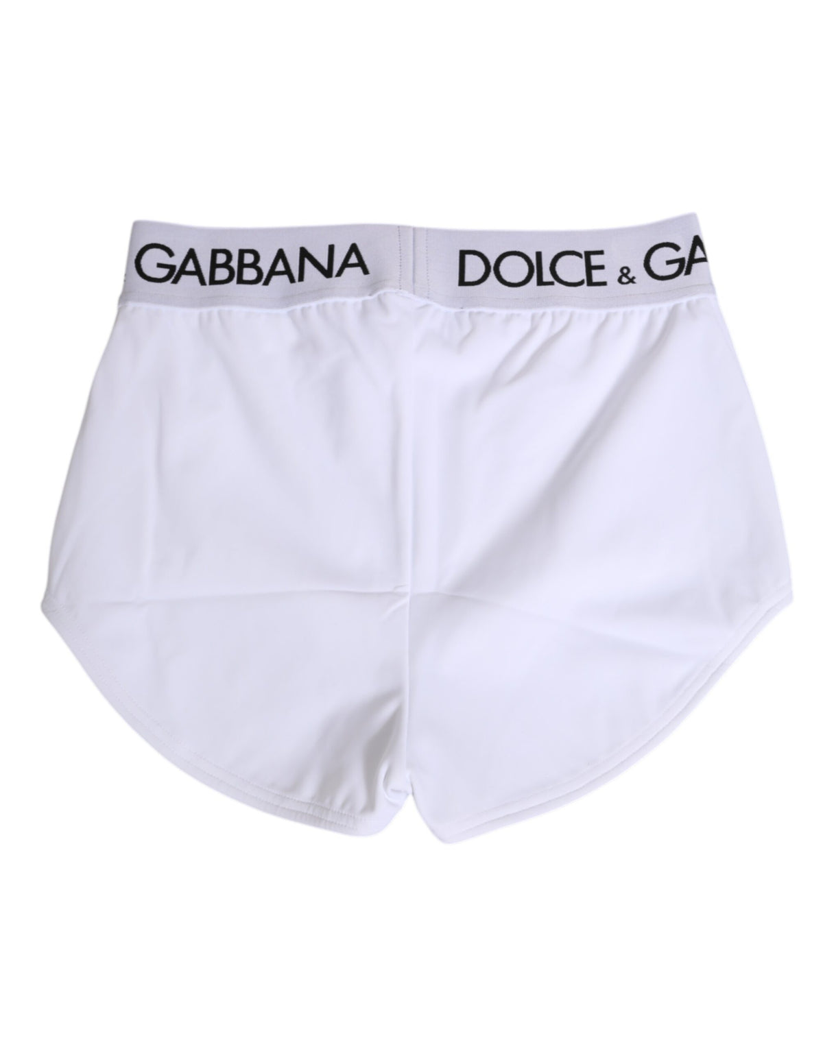 Dolce & Gabbana White Nylon Logo Waistband Shorts Underwear