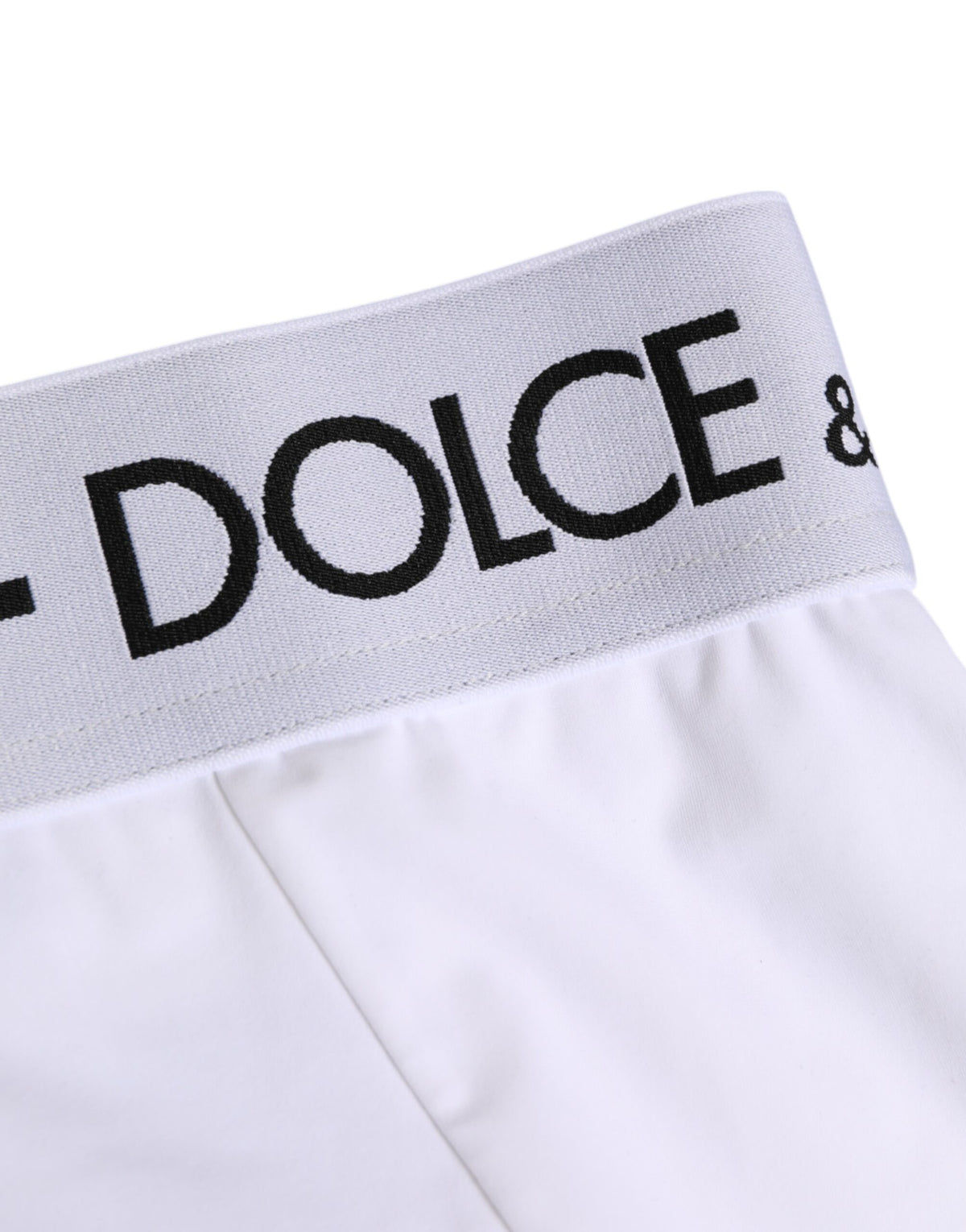 Dolce & Gabbana White Nylon Logo Waistband Panty Underwear