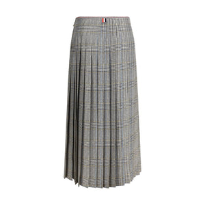 Thom Browne Multicolor Silk Midi Skirt