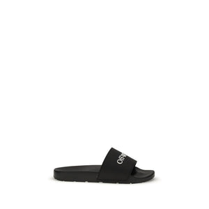 Off-White Black Polyethylene Sandals