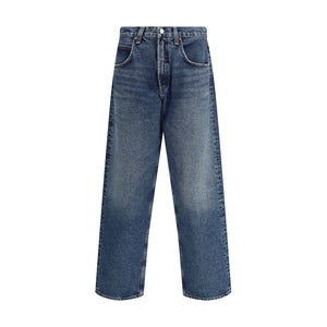 Agolde Blue Cotton Jeans Denim