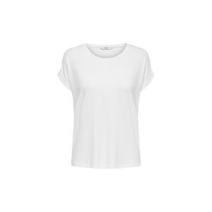 Only White Polyester T-Shirt