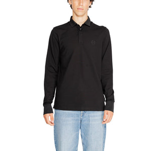 Armani Exchange Black Cotton Long Sleeve T-Shirt