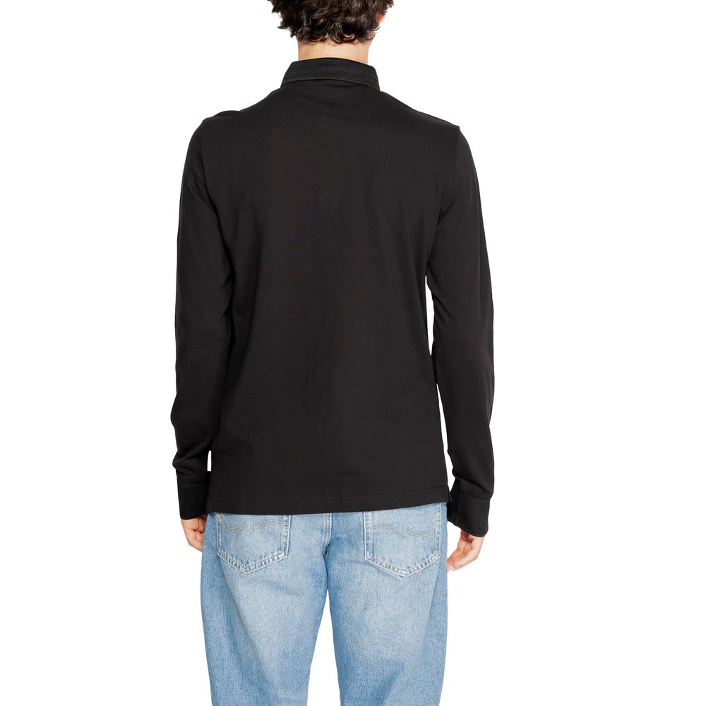 Armani Exchange Black Cotton Long Sleeve T-Shirt