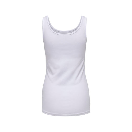 Only White Cotton Tank Tops