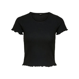 Only Black Polyester T-Shirt