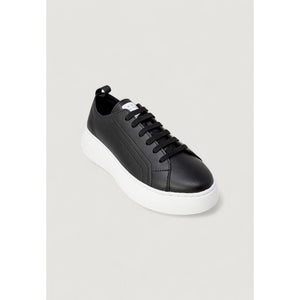 Armani Exchange Black Artificial Leather Low Top Sneakers