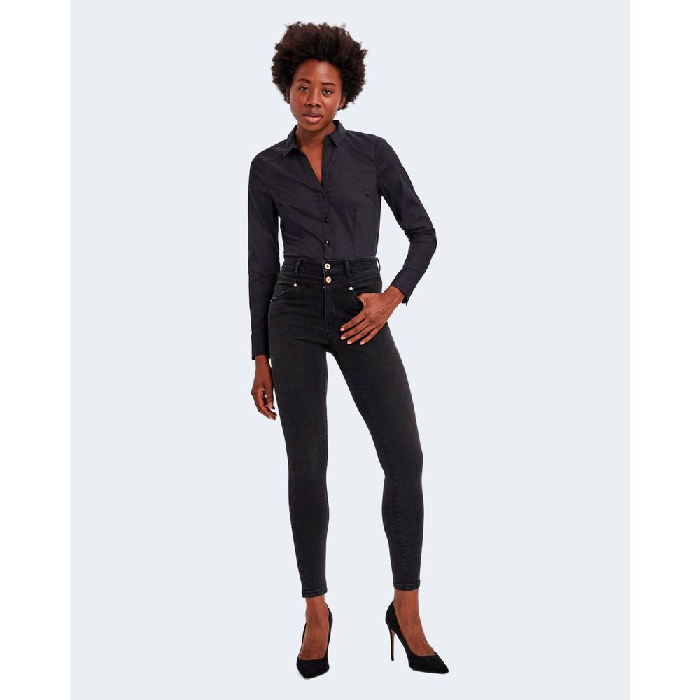 Vero Moda Black Cotton Bodysuit