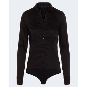 Vero Moda Black Cotton Bodysuit