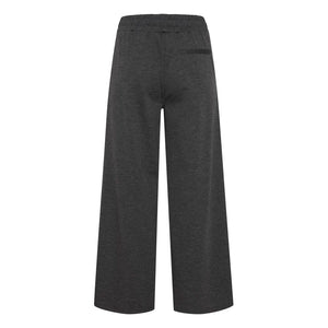 ICHI Gray Recycled Polyester Flared Pants