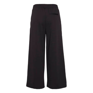 ICHI Black Recycled Polyester Flared Pants