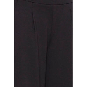 ICHI Black Recycled Polyester Flared Pants