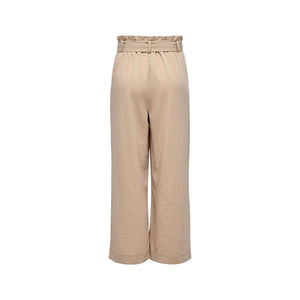 Only Beige Viscose Casual Pants