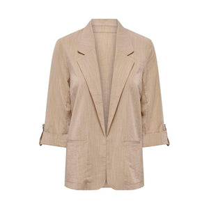 Only Beige Viscose Blazer