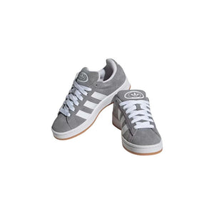 Adidas Originals Gray Leather Low Top Sneakers