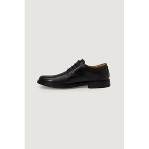 Clarks Black Leather Oxfords And Derbies