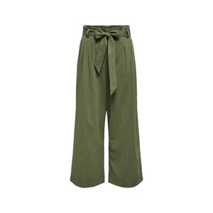 Only Green Viscose Casual Pants