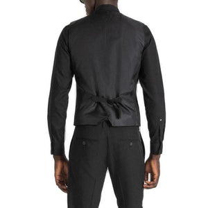 Antony Morato Black Polyester Waistcoat