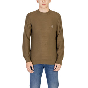 Hugo Boss Green Cotton Sweatshirt