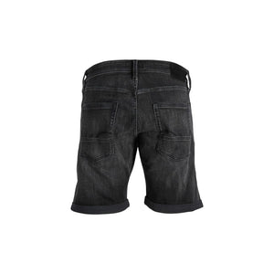 Jack Jones Black Cotton Bermuda Shorts