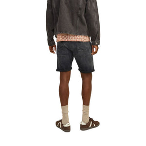 Jack Jones Black Cotton Bermuda Shorts
