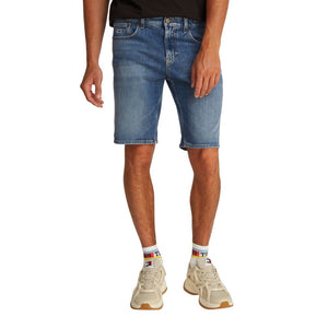 Tommy Hilfiger Jeans Blue Recycled Cotton Bermuda Shorts