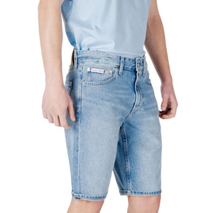 Calvin Klein Jeans Blue Cotton Bermuda Shorts