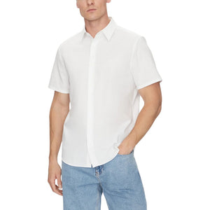 Calvin Klein White Organic Cotton Shortsleeve Shirt