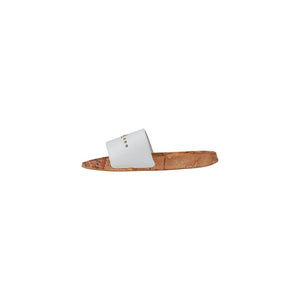 Alviero Martini Prima Classe White Polyethylene Slippers