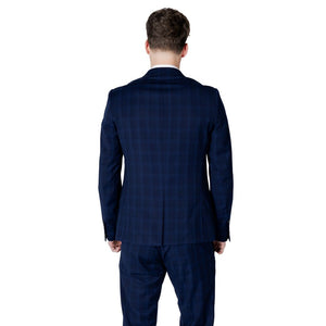 Antony Morato Blue Polyester Blazer
