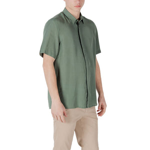 Antony Morato Green Lyocell Shortsleeve Shirt