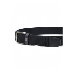 Tommy Hilfiger Black Recycled Polyester Belt