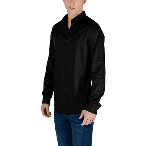 Armani Exchange Black Lyocell Shirt