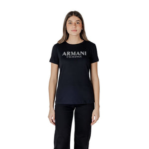 Armani Exchange Black Cotton Long Sleeve T-Shirt
