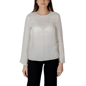 Armani Exchange Cream Viscose Blouse