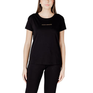 Armani Exchange Black Cotton T-Shirt