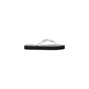Armani Exchange Black And White Rubber Flip-Flop Sandals