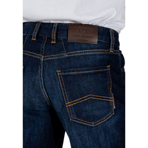 Armani Exchange Blue Cotton Bermuda Shorts