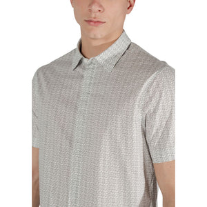 Armani Exchange Cream Cotton Shortsleeve Shirt