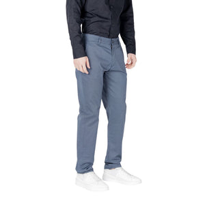 Armani Exchange Blue Cotton Skinny Pants