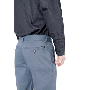 Armani Exchange Blue Cotton Skinny Pants