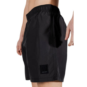 Armani Exchange Black Polyester Swim Shorts