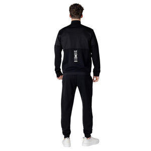 EA7 Emporio Armani Black Cotton Sweatsuit
