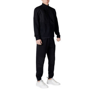 EA7 Emporio Armani Black Cotton Sweatsuit