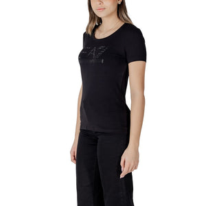 EA7 Emporio Armani Black Cotton Sportswear