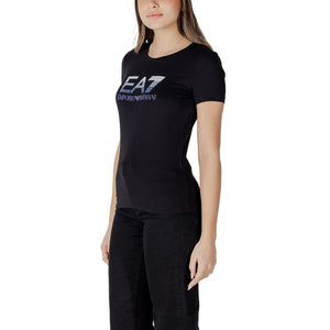 EA7 Emporio Armani Black Cotton Sportswear