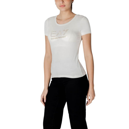 EA7 Emporio Armani Cream Modal Sportswear