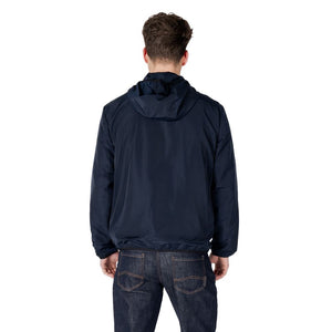 EA7 Emporio Armani Blue Polyester Shell Jacket